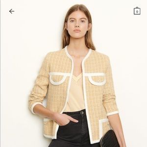 Sandro Tailored Jacket in Fancy Tweed